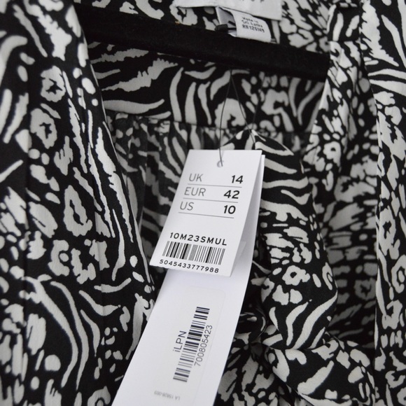 TOPSHOP Printed Tiered Midi Dress - Picture 2 of 4